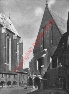 Kości&oacute;ł św. Barbary. Widok z przed 1944 roku. Krak&oacute;w