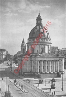 Kości&oacute;ł św. Aleksandra. Widok og&oacute;lny z przed 1944 roku. Warszawa