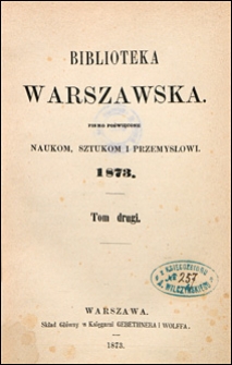 Biblioteka Warszawska 1873 t. 2