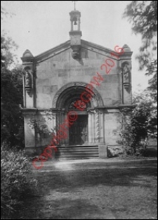 Kaplica św. Tadeusza. Widok od strony fasady frontowej z przed 1939 roku. Ruda Maleniecka