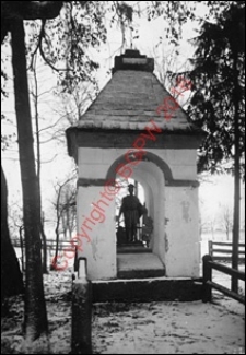 Kapliczka św. Floriana. Widok z przed 1939 roku. Sterdyń