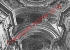 Kości&oacute;ł św. Antoniego z Padwy na Czerniakowie. Wnętrze. Sklepienie. Widok z 1938 roku. Warszawa