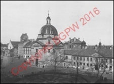 Kościół pw. św. Kazimierza. Widok ogólny od strony fasady frontowej z 1917 roku. Warszawa