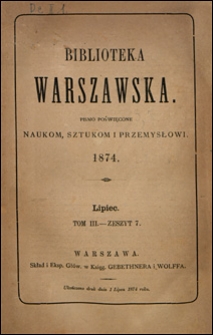 Biblioteka Warszawska 1874 t. 3