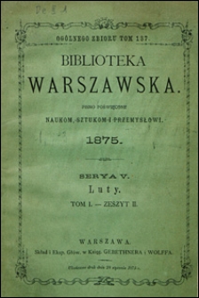Biblioteka Warszawska 1875 t. 1 z. 2