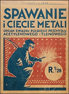Spawanie i Cięcie Metali 1928 spis rzeczy