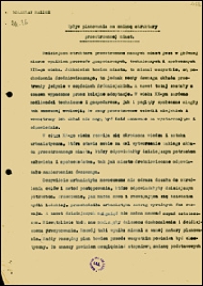 Wpływ planowania na zmianę struktury przestrzennej miast