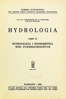 Hydrologia. Cz. 3, Hydrografia i hydrometria wód powierzchniowych