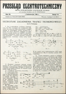 Przegląd Elektrotechniczny 1933 nr 19