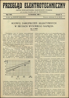 Przegląd Elektrotechniczny 1935 nr 23