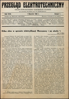 Przegląd Elektrotechniczny 1936 nr 1