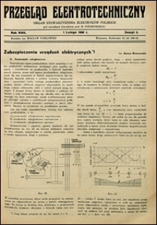 Przegląd Elektrotechniczny 1936 nr 3