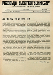 Przegląd Elektrotechniczny 1936 nr 11