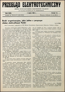 Przegląd Elektrotechniczny 1936 nr 13