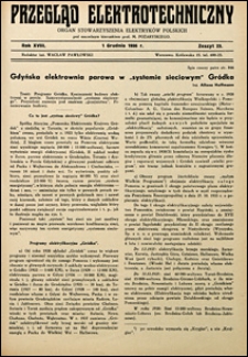 Przegląd Elektrotechniczny 1936 nr 23