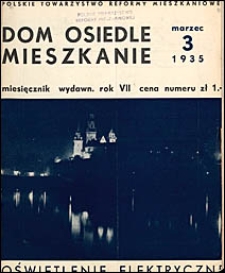 Dom, Osiedle, Mieszkanie 1935 nr 3