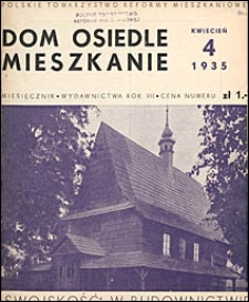 Dom, Osiedle, Mieszkanie 1935 nr 4