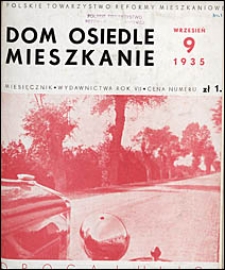 Dom, Osiedle, Mieszkanie 1935 nr 9