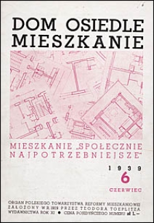 Dom, Osiedle, Mieszkanie 1939 nr 6