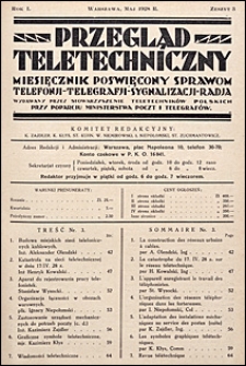 Przegląd Teletechniczny 1928 nr 3