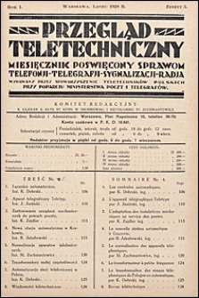 Przegląd Teletechniczny 1928 nr 5