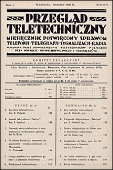 Przegląd Teletechniczny 1928 nr 6