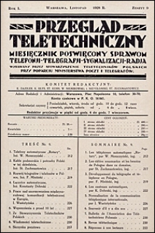 Przegląd Teletechniczny 1928 nr 9