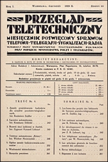 Przegląd Teletechniczny 1928 nr 10