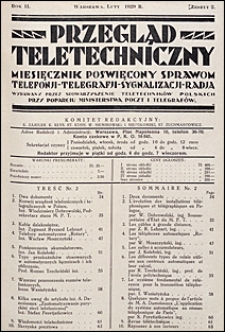 Przegląd Teletechniczny 1929 nr 2