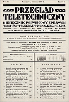 Przegląd Teletechniczny 1929 nr 8