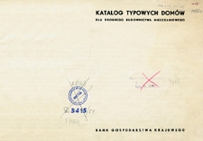 Katalog typowych domów dla drobnego budownictwa mieszkalnego