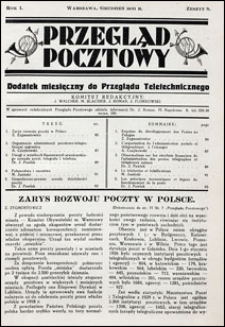 Przegląd Pocztowy 1931 nr 8