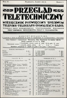 Przegląd Teletechniczny 1931 nr 3