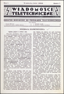 Wiadomości Teletechniczne 1932 nr 7