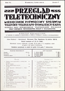 Przegląd Teletechniczny 1933 nr 7