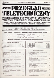Przegląd Teletechniczny 1934 nr 3