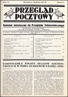 Przegląd Pocztowy 1934 nr 8