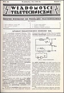 Wiadomości Teletechniczne 1934 nr 5