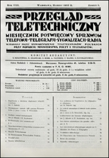 Przegląd Teletechniczny 1935 nr 3
