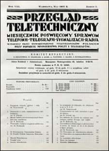Przegląd Teletechniczny 1935 nr 5