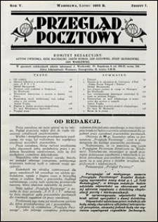 Przegląd Pocztowy 1935 nr 7