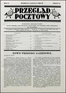 Przegląd Pocztowy 1935 nr 11