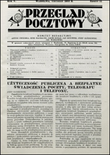 Przegląd Pocztowy 1935 nr 12