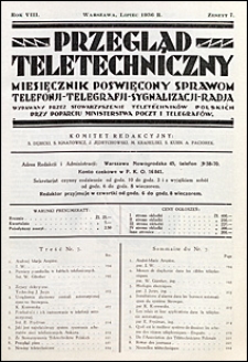 Przegląd Teletechniczny 1936 nr 7
