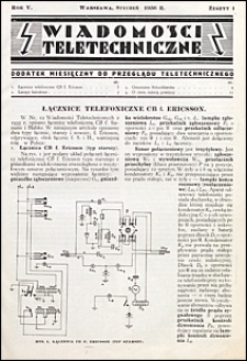 Wiadomości Teletechniczne 1936 nr 1