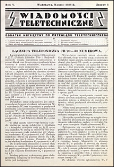 Wiadomości Teletechniczne 1936 nr 3