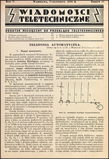 Wiadomości Teletechniczne 1936 nr 10