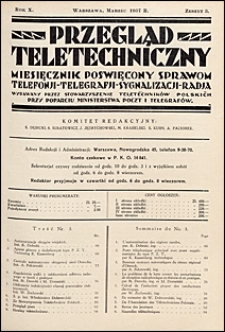 Przegląd Teletechniczny 1937 nr 3