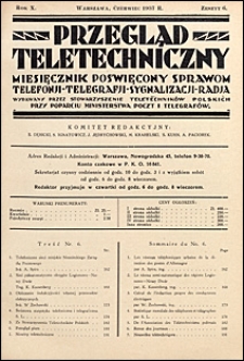 Przegląd Teletechniczny 1937 nr 6