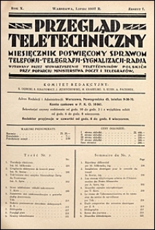 Przegląd Teletechniczny 1937 nr 7